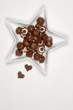 Milk chocolates Stock Photos