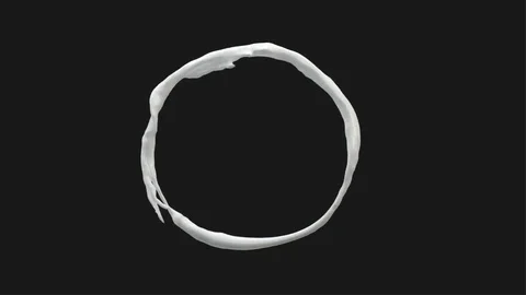 Milk circle on a black background. Stock Footage 78806844