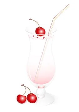 Milk cocktail Stock Illustration