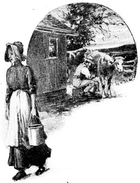 Milk contains all the elements of perfect food, vintage engraving. Stock Illustration