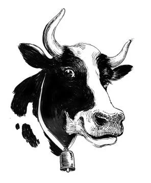 Milk cow Stock Illustration