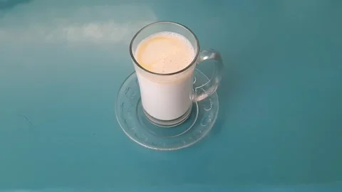 Milk of Cow on Table Видео 330298600