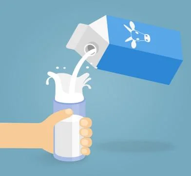 Milk creating splash Illustrazione stock