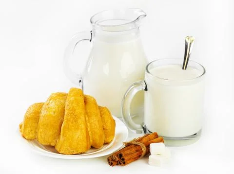 Milk in a cup Stock Photos