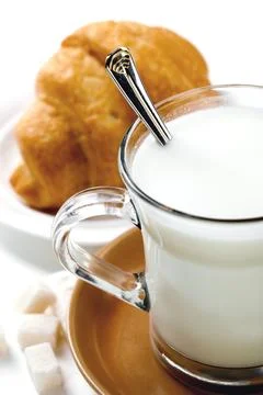 Milk in a cup Stock Photos