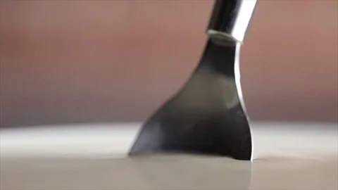 Milk Drips from Spoon No. 1 Stock Footage 99163893