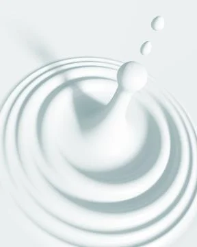Milk drop Stock Illustration