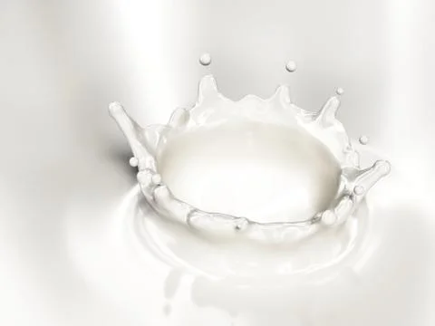 Milk drop Stock Illustration