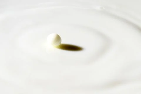Milk droplet Stock Photos