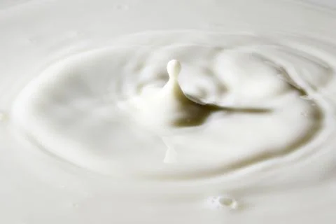 Milk droplet Stock Photos