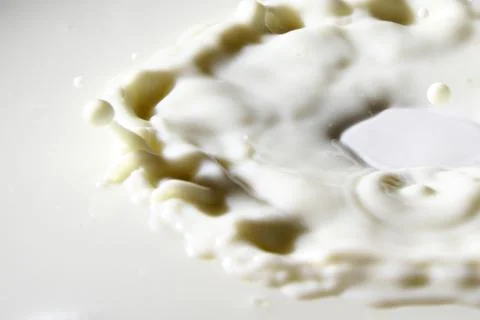 Milk droplet Stock Photos
