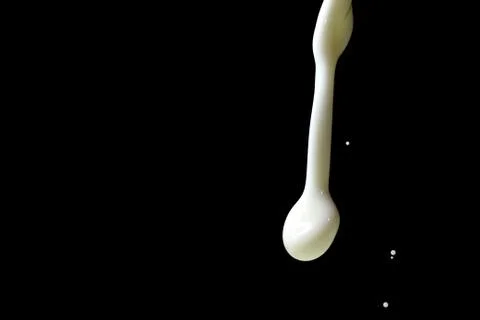Milk droplet Stock Photos