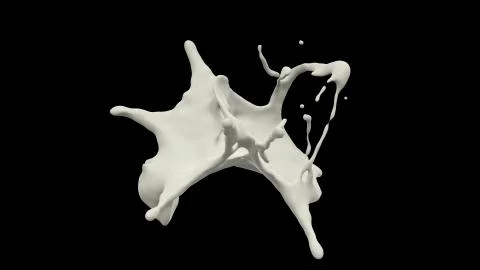 Milk explosion Stock Illustration