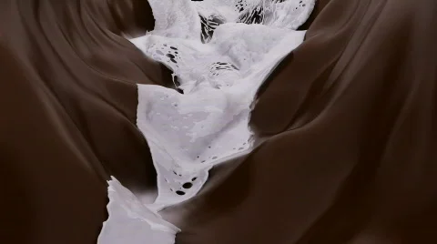 Milk flow Stock Footage