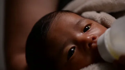 Milk Formula For A Baby Stock Footage 85309808