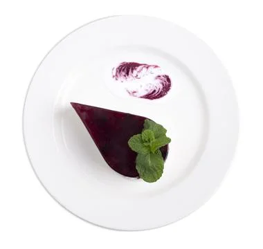 Milk-fruit jelly. Stock Photos