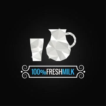 Milk glass poly design background Stock Illustration