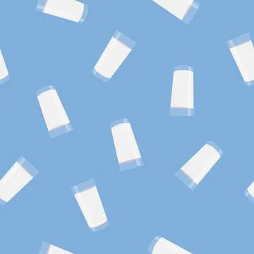 Milk Glasses Pattern. Illustrazione stock