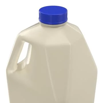 Milk Half Gallon Plastic Bottle Generic ~ 3d Model #90947932