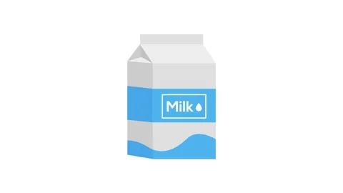 Milk icon animation for motion graphics. Foods and Drinks Icons Stock Footage 147990712