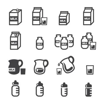 Milk icon Stock Illustration