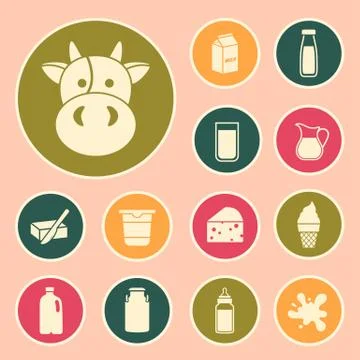 Milk icon Stock Illustration