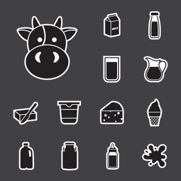 Milk icon Stock Illustration