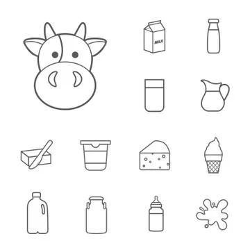 Milk icon Stock Illustration