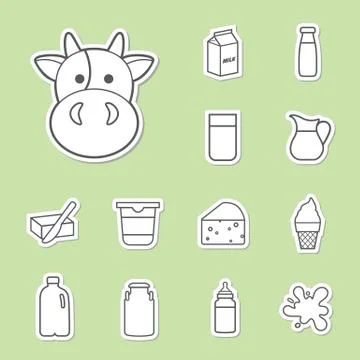 Milk icon Stock Illustration