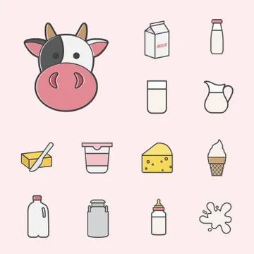Milk icon Stock Illustration