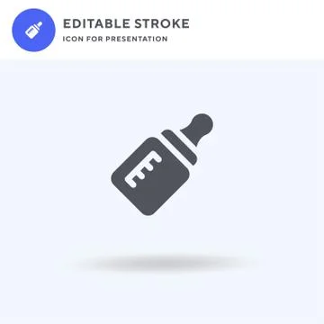 Milk icon vector, filled flat sign, solid pictogram isolated on white, logo イラスト素材