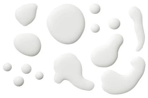 Milk Isolated on White Background Stock Photos