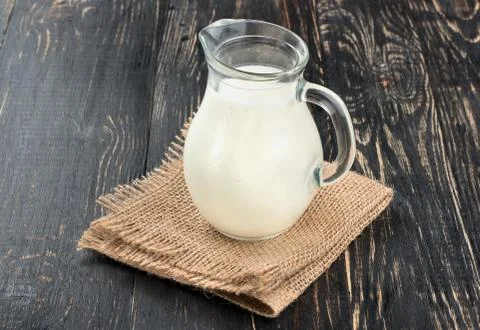 Milk in a jug Stock Photos