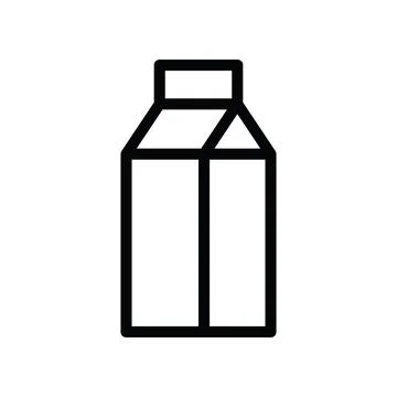Milk line icon Stock Illustration