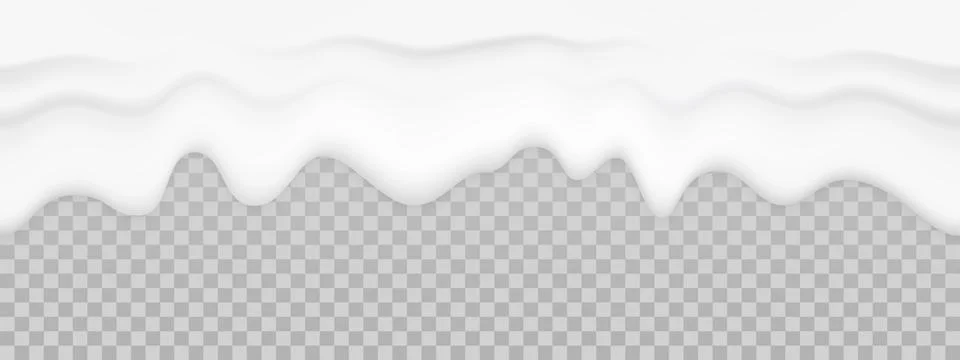 Milk liquid texture. Vector yogurt dripping cream seamless background Illustrazione stock