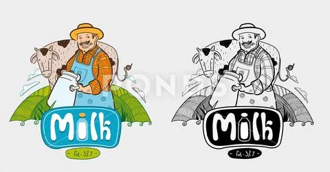 Milk logo Stock Illustration