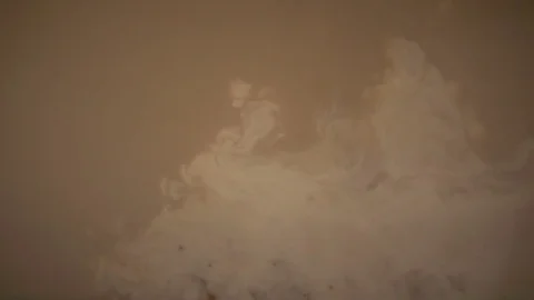 Milk Mixes With A Coffee Stock Footage 76883099