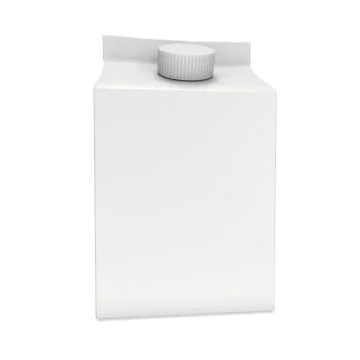 Milk or juice box 3d Stock Illustration