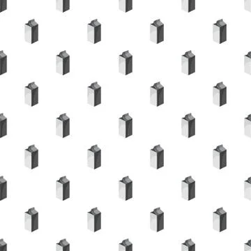 Milk pack pattern Illustrazione stock