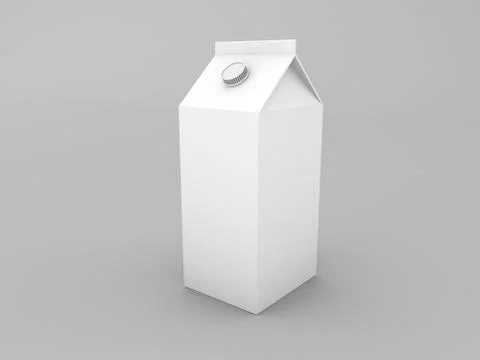 Milk package mockup packaging . Stock Illustration