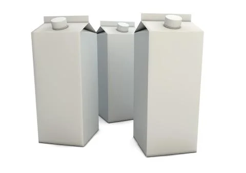 Milk packaging Stock Illustration