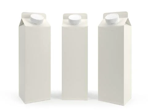 Milk packaging Stock Illustration