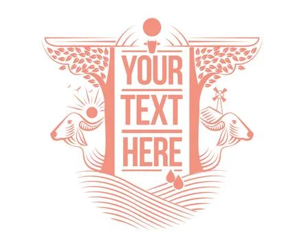 Milk packaging vector design Illustrazione stock