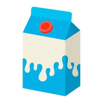 Milk packaging. Vector illustration in flat style. Stock Illustration