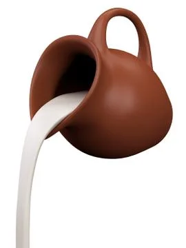 Milk pitcher Stock Illustration