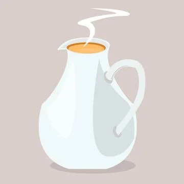 Milk pot Stock Illustration