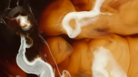 Milk pouring in coffee, extreme macro Stock Footage 237920105