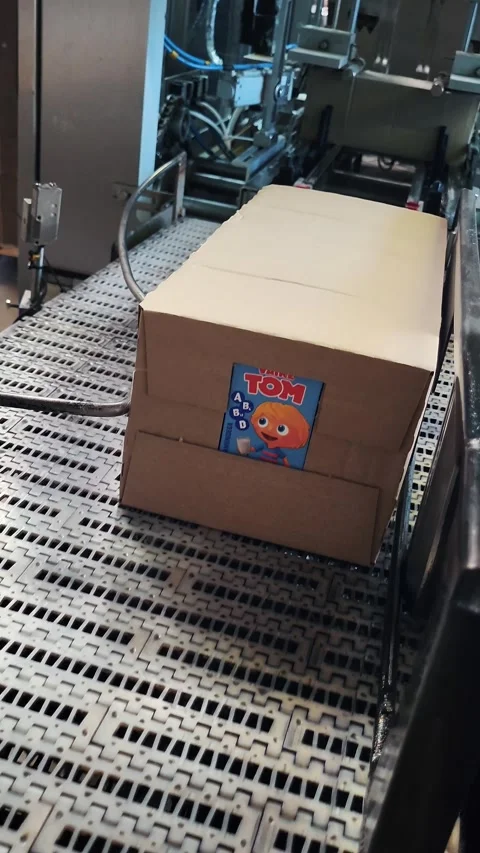 Milk Production Process At Riga Dairy Factory Showing Conveyor System, Bottling Видео 335960414