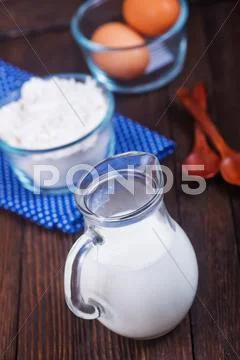 Milk products Stock Photos