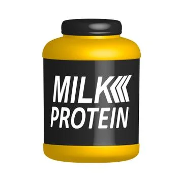 Milk protein in the vector Stock Illustration
